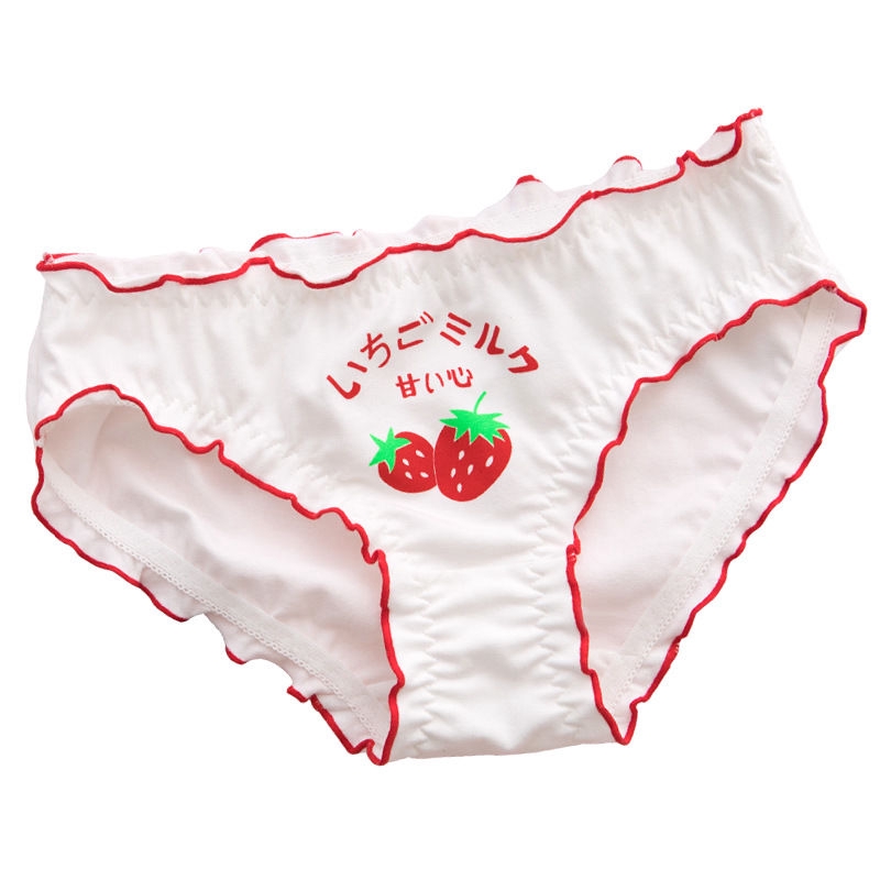 Quần Lót Cotton Nữ In Hình Dâu Tây | BigBuy360 - bigbuy360.vn