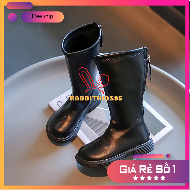 Bốt đùi cho bé gái, Bốt đùi da mềm cho bé.