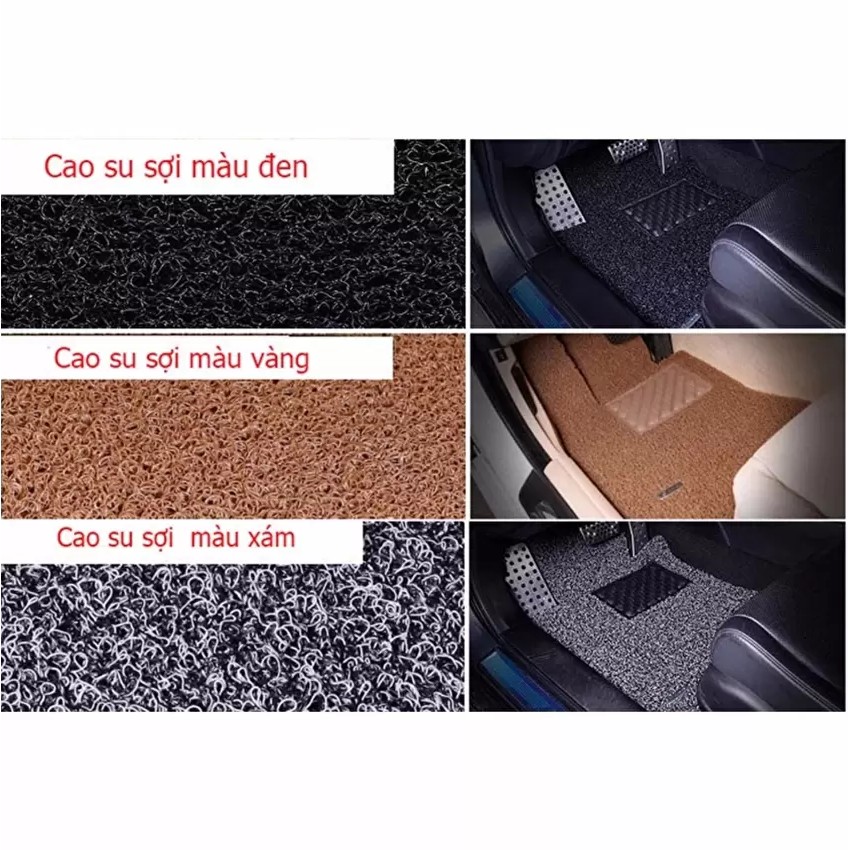 Bộ thảm lót sàn xe kiểu dấu bụi siêu sạch 4-5 chỗ( Nâu/Xám)