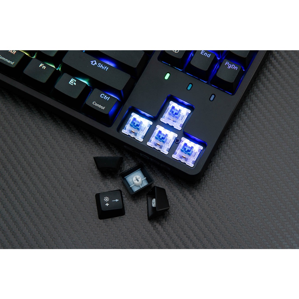 Bàn phím cơ chơi game không dây E-Dra EK3187W RGB - Kết nối 3 mode - Led RGB - E-Dra switch