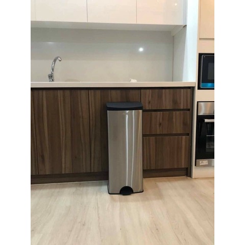 Thùng rác inox FITIS đạp chân 22l lớn dùng trong nhà bếp Thùng rác nhà hàng