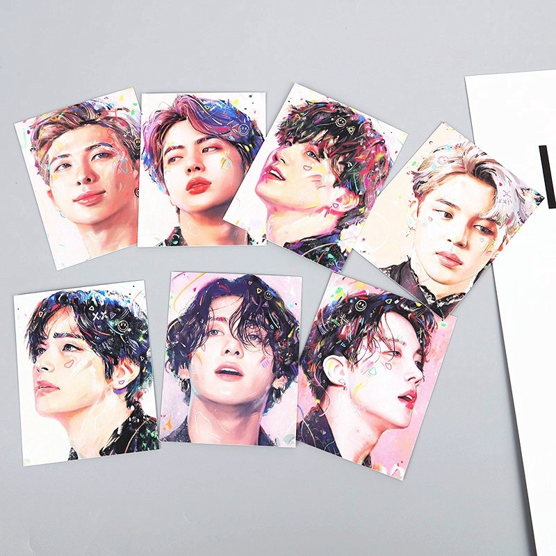 7 Tấm thẻ ảnh hình nhóm nhạc BTS