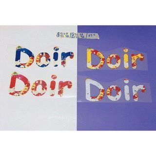 Sticker ủi, hình ủi, patch ủi logo Dior có kim tuyến size to