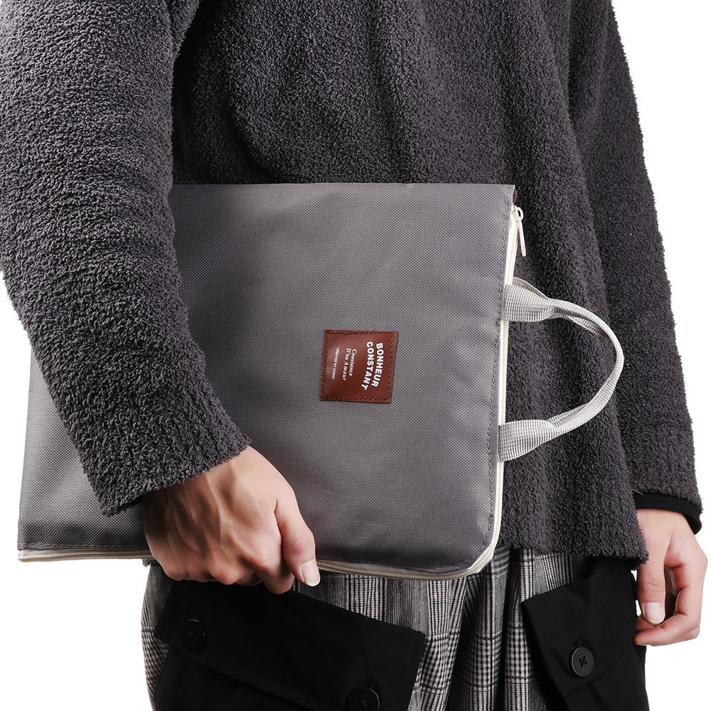 Túi Đựng Tài Liệu Khổ A4 Bằng Vải Oxford Có Khóa Kéo Nhiều Màu Đa Năng