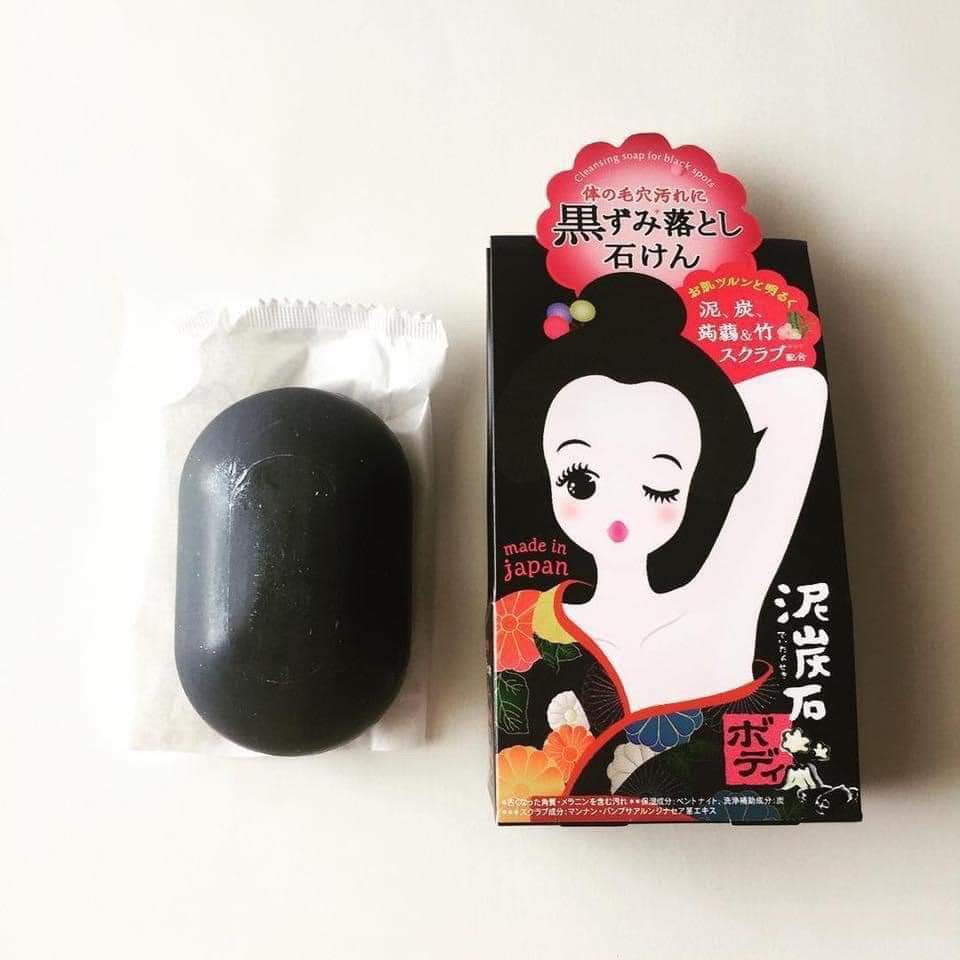 Xà Phòng Giảm Thâm Nách, Se Khít Lỗ Chân Lông Vùng Da Dưới Cánh Tay Pelican Deitanseki Body Scrub Soap Bar 100g