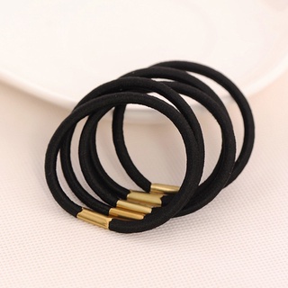 10 sỉ 10 Dây cột tóc đen đơn giản cần thiết