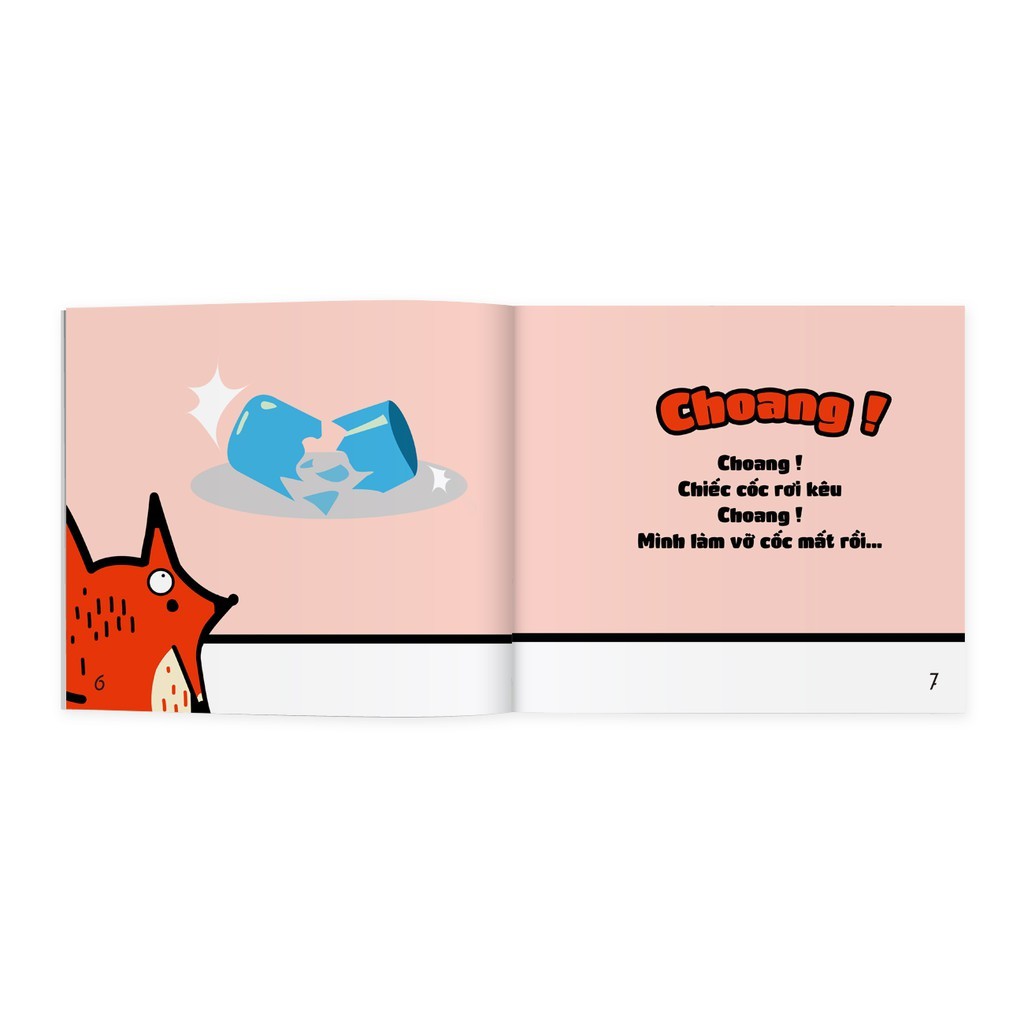 Sách Ehon Nhật Bản - Lộp bộp lộp bộp - dành cho bé từ 0 - 6 tuổi