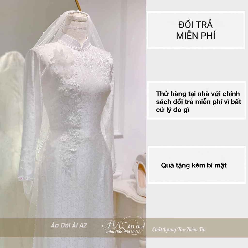 Áo Dài Cô Dâu Cưới Hỏi D6