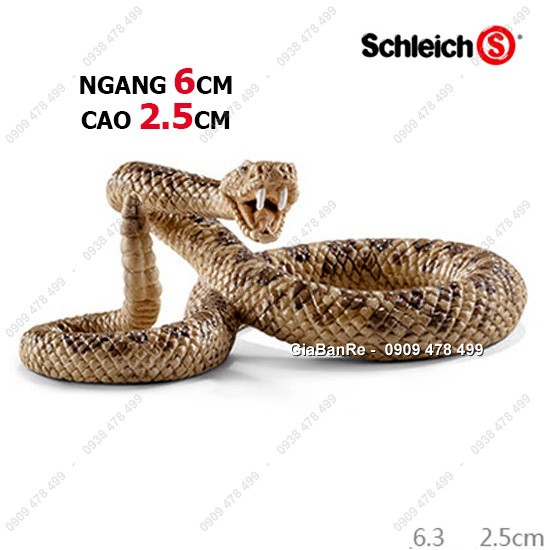 Mô Hình Rắn Đuôi Chuông Rattle Snake - Động Vật Cao Cấp Size Nhỏ - 7666.8