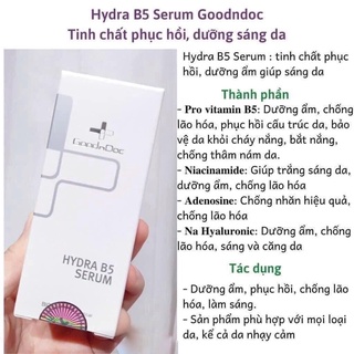 SERUM B5 GOODNDOC CẤP ẨM PHỤC HỒI DA