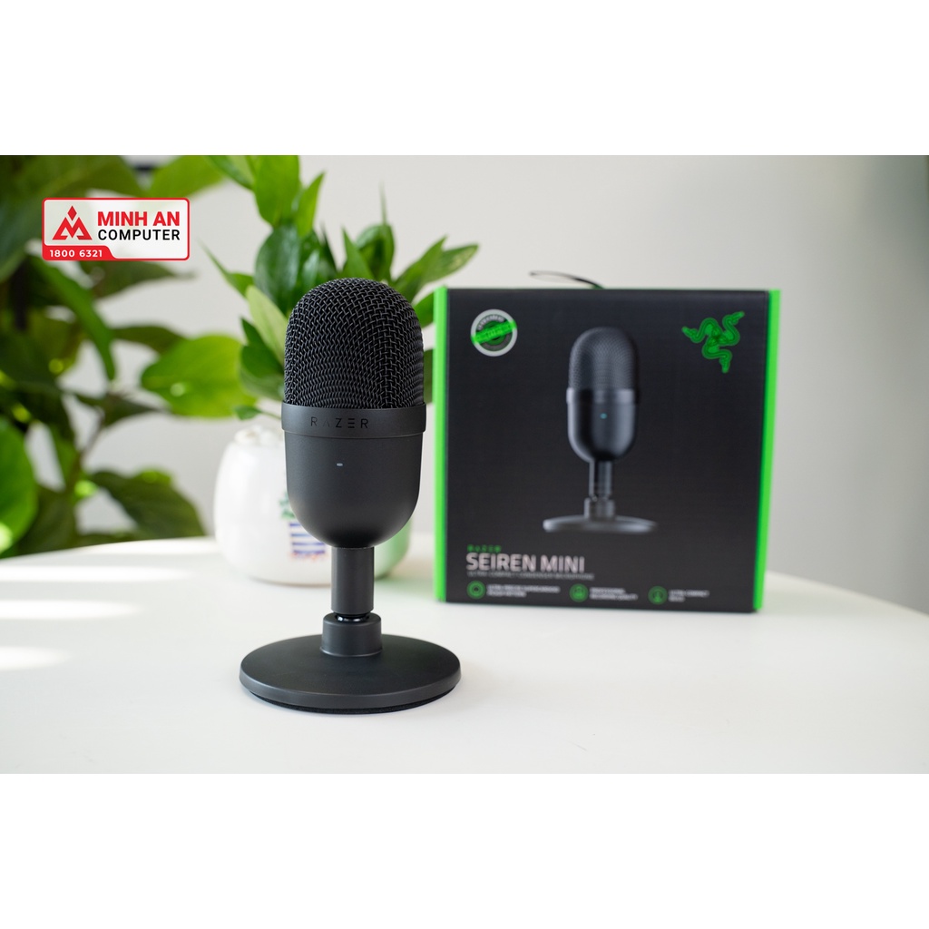 Microphone RAZER Seiren Mini kết  nối đơn giản cắm USB và sử dụng (RZ19-03450100-R3M1) - Hàng chính hãng