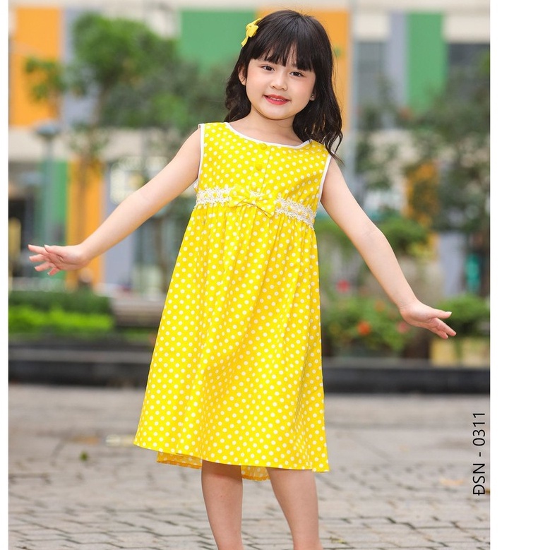 Đầm bé gái  G9oza 0311 , đồ cho bé với chất boil cottong siêu thoáng mát cho bé trong ngày hè