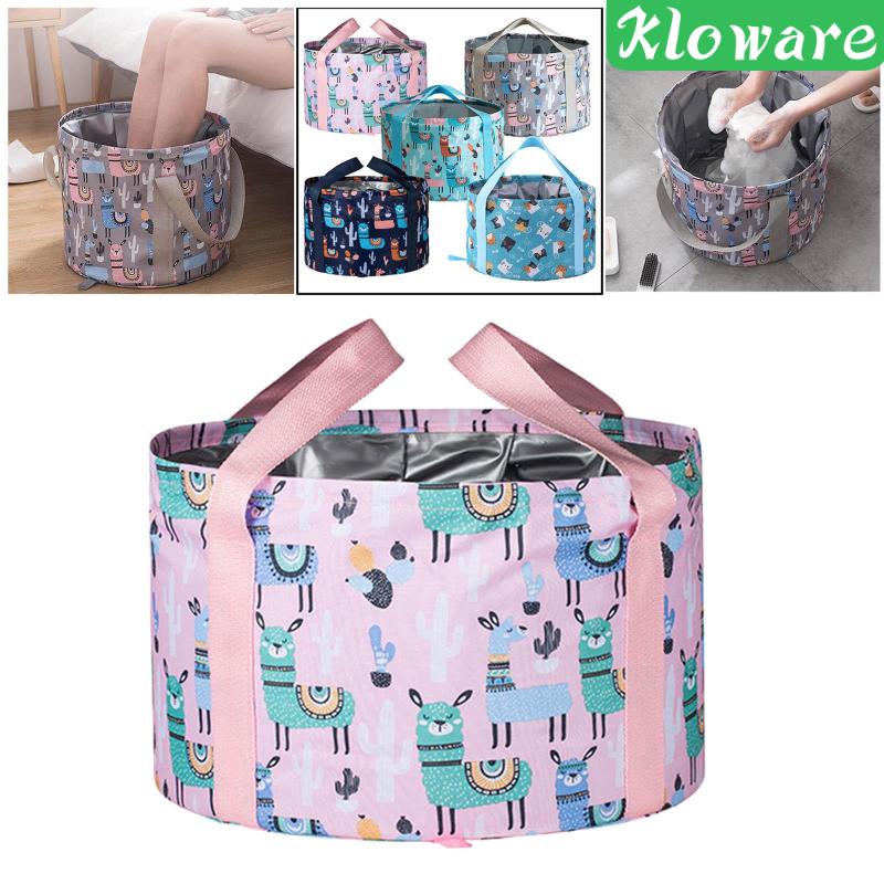 Chậu Ngâm Chân Có Tay Cầm Có Thể Gấp Gọn Tiện Dụng Khi Đi Cắm Trại