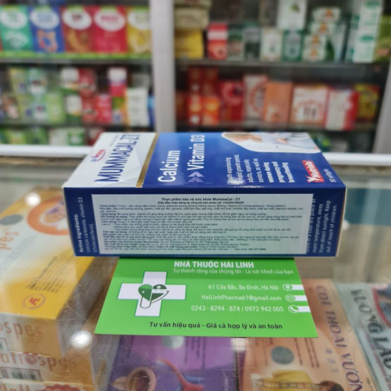 [CHÍNH HÃNG] MummaCal-ZT - Bổ sung Canxi, Vitamin D3, tăng hấp thu Canxi