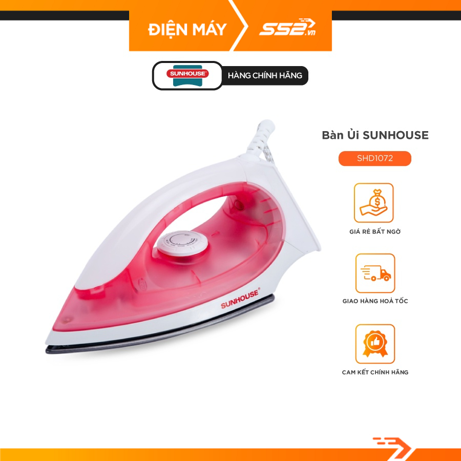 Bàn Ủi Khô Sunhouse SHD1072 - Bảo Hành Chính Hãng