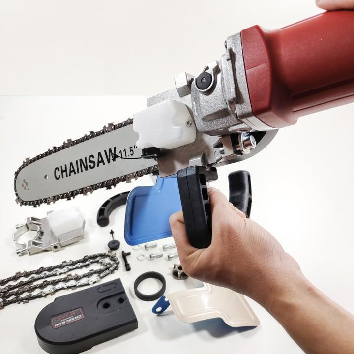 Bộ chuyển đổi cưa xích gắn được cho mọi loại máy mài máy cắt cầm tay đa năng cốt M10 M12 Chainsaw Xích cưa 12in