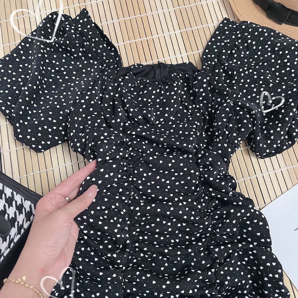 ĐẦM ĐEN BI TIM NHÚN THÂN CHÂN BÈO | BigBuy360 - bigbuy360.vn