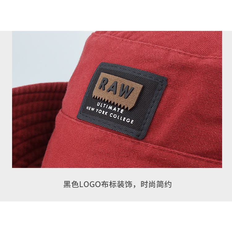 Nón Tai Bèo Vành Rộng Vải Cotton Phối Dây Rút Thời Trang Cao Bồi Phương Tây Cá Tính Cho Nam Nữ