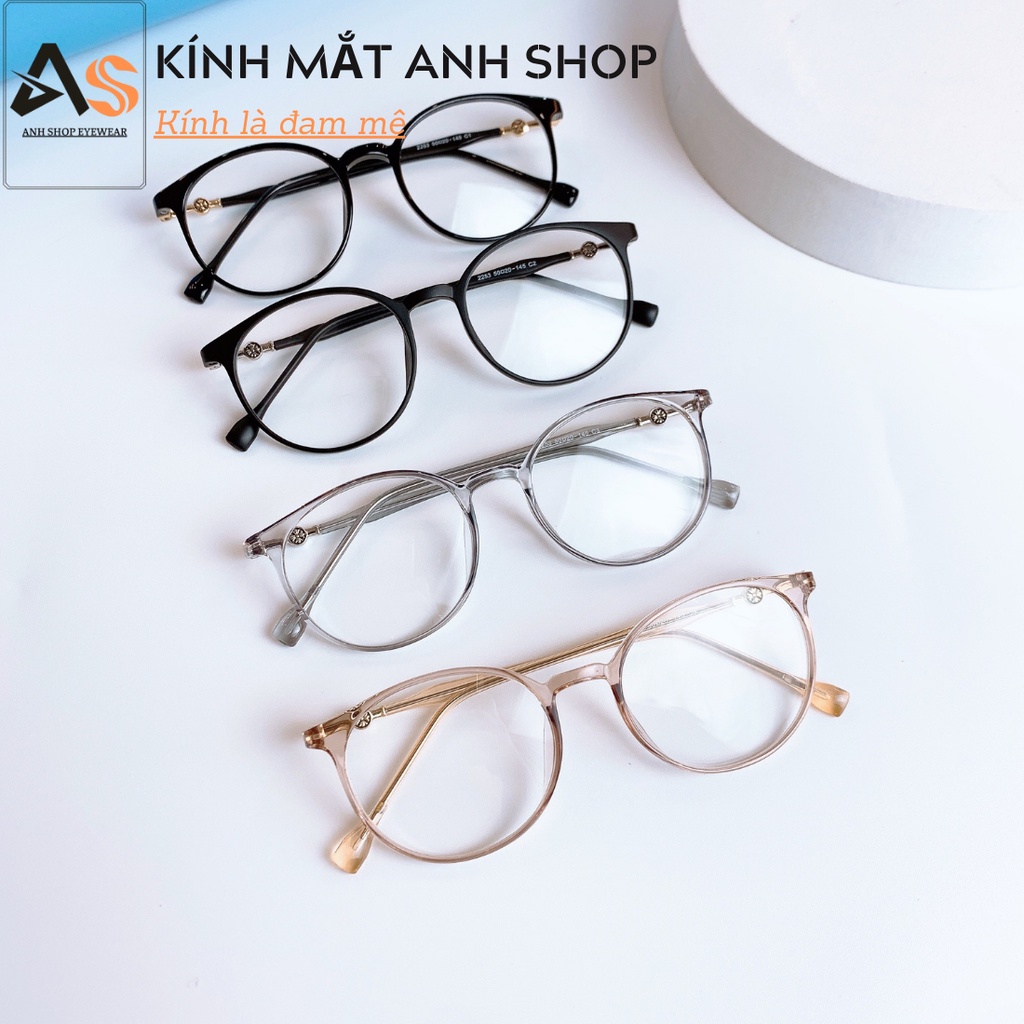 Gọng kính tròn mắt nhỏ thời trang nữ 2253A