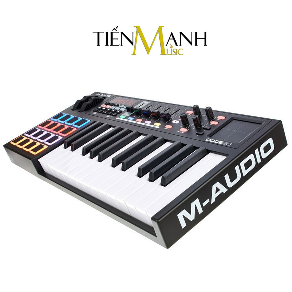 Đàn M-Audio Code 25 Phím Black USB MIDI Keyboard Controller With X/Y Pad Bàn phím làm nhạc - Sản xuất âm nhạc producer