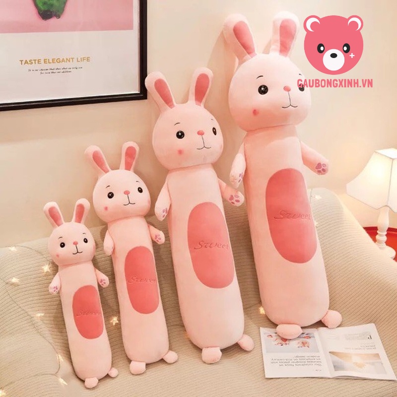 Gối Ôm Hình Thú Dài 50cm - 1m2, Gấu Bông Hình Động Vật Cute Thỏ Ếch Khỉ Sư Tử Dành Cho Bé Siêu đáng yêu