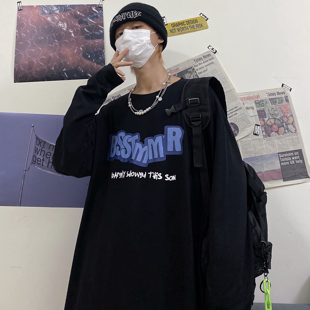 Áo Thun Tay Dài Thời Trang Dành Cho Nam Size M-5Xl