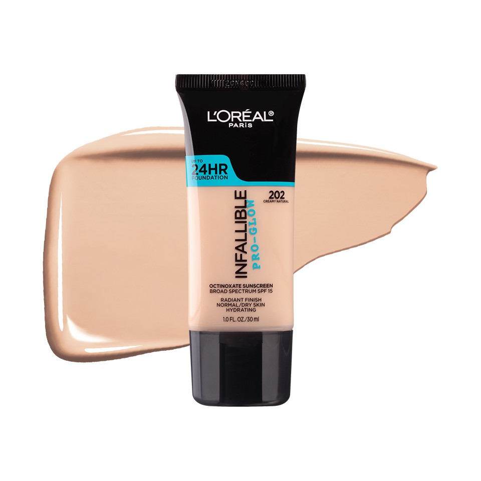 Kem Nền L'Oreal INFALLIBLE Pro Glow 24HR Foundation 30ml Hàng Mỹ Mỹ phẩm xách tay | Shopee Việt Nam