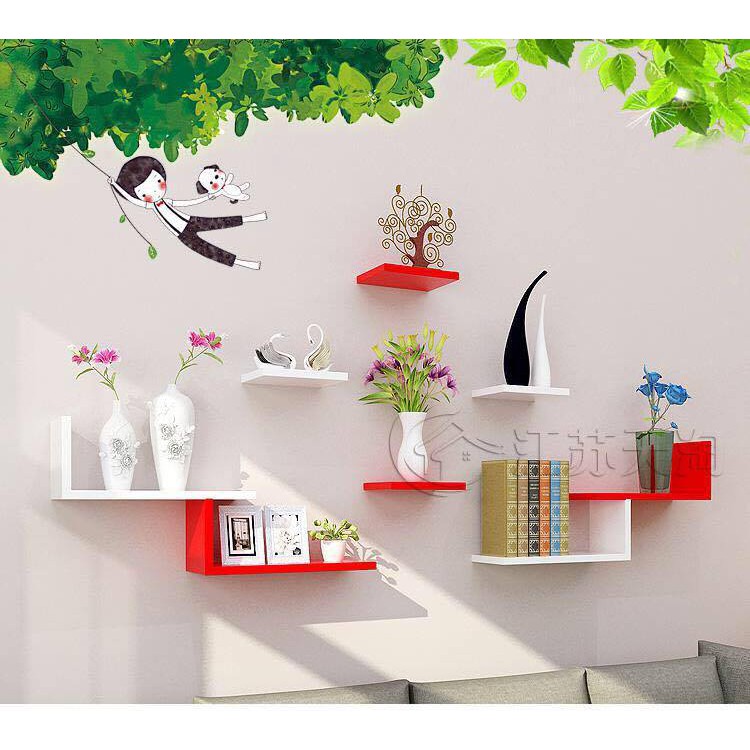 Kệ sách treo tường gỗ lõi xanh chống ẩm ngang 1m sâu 15cm mẫu mới CM05A | BigBuy360 - bigbuy360.vn