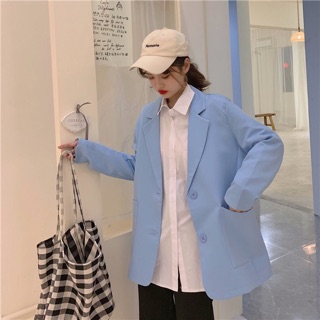 Áo Brazer dáng suông mỏng-order