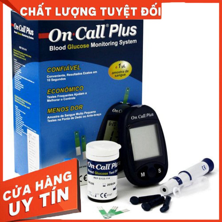 Máy đo đường huyết On Call Plus tặng kèm 50 kim lấy máu