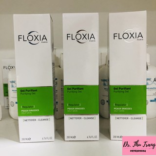 [Chính Hãng] Gel rửa mặt dịu nhẹ, kháng khuẩn, giảm viêm cho  da nhờn, mụn FLOXIA PURIFYING GEL REGULATOR 200ml