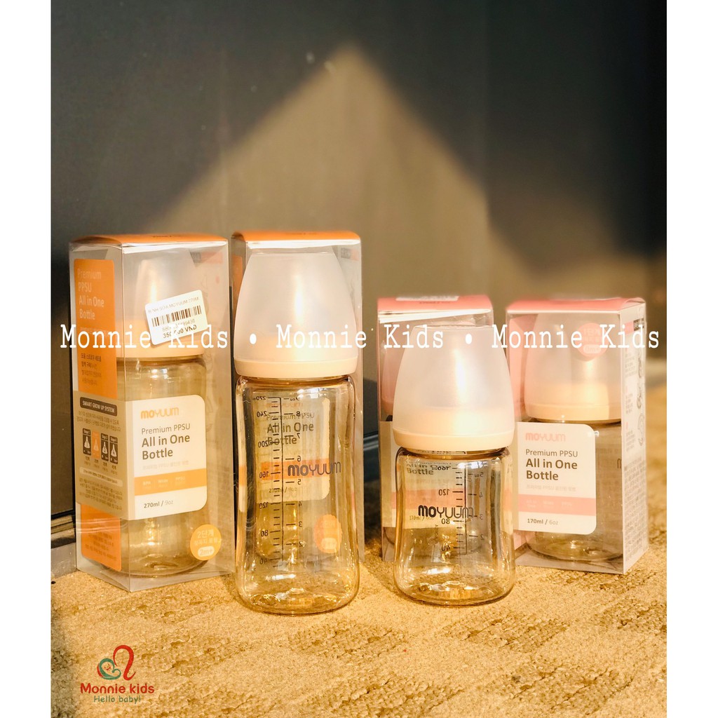 �Có Sẵn� Bình sữa Moyuum 170ml - 270ml
