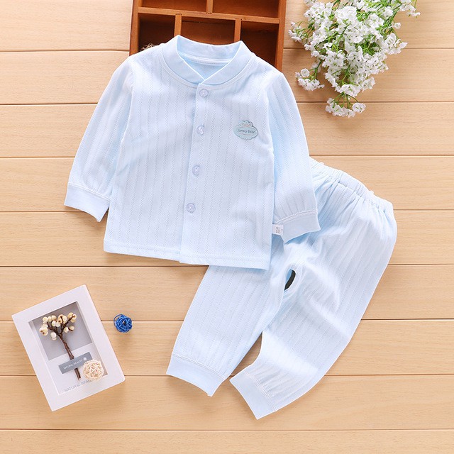 Đồ bộ thu đông dài tay cho bé trai và bé gái 100% cotton