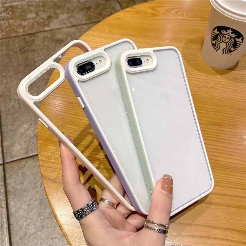 Sang Trọng Ốp Điện Thoại Cứng Trong Suốt Chống Sốc Chống Rơi Cho iPhone 7Plus 8Plus X XS MAX XR