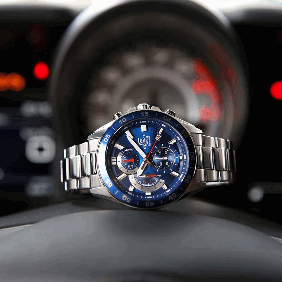 Đồng Hồ Nam Dây Kim Loại Chính Hãng Casio EDIFICE EFV-550D-2AV