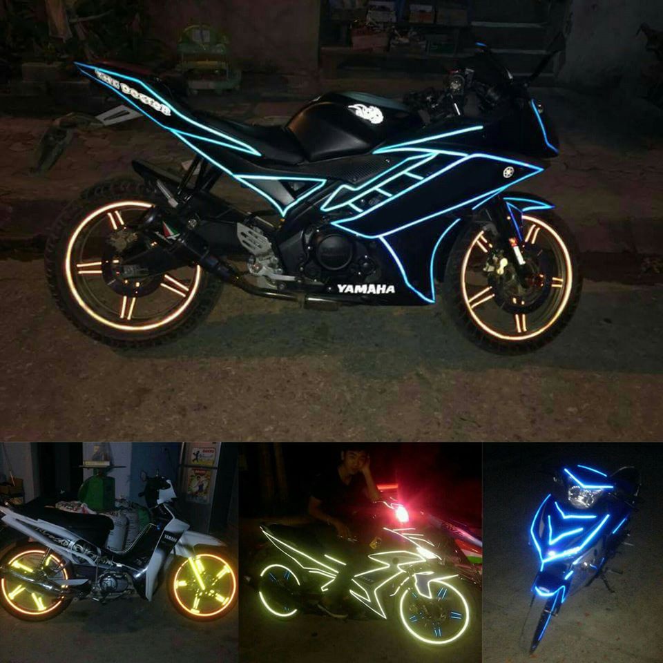 Tem dán vành racingboy phản quang siêu mạnh dán mọi dòng xe như wave, exciter, sirius, sh ...