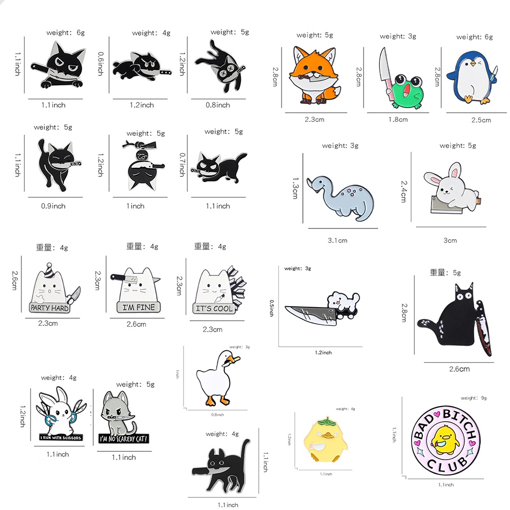 Ghim Cài Áo Hình Động Vật Dễ Thương Cho Bé