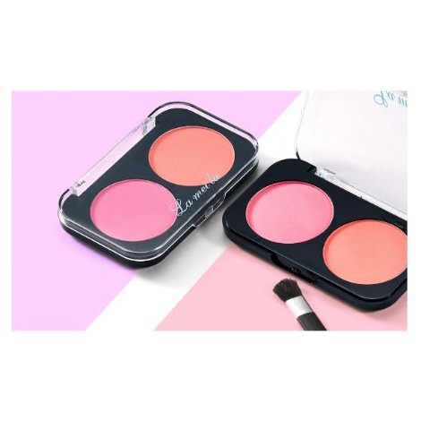 (Tặng kèm cọ tán phấn) Phấn má hồng 2 ô Lameila | BigBuy360 - bigbuy360.vn