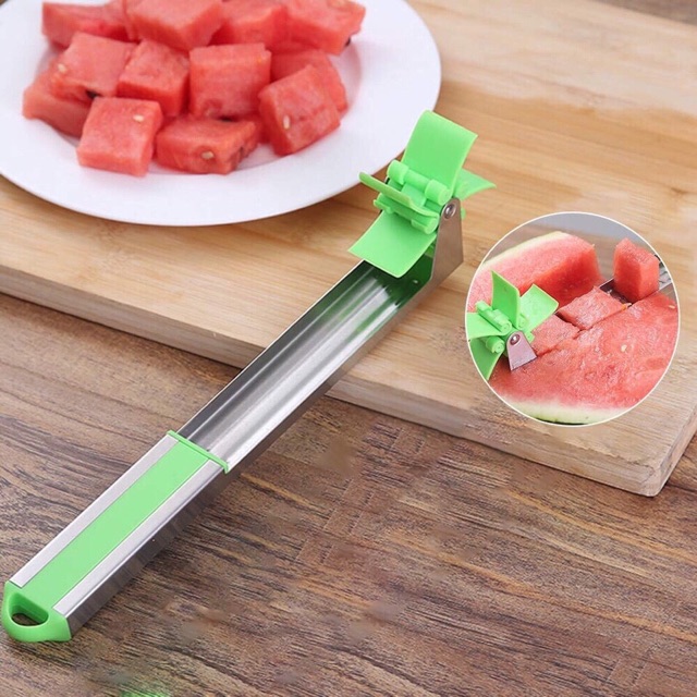 Dụng cụ cắt dưa hấu thông minhSHOPEMTRANG7Dao cắt dưa hấu thông minh tiện lợi, dụng cụ cắt dưa hấu bằng thep ko gỉ
