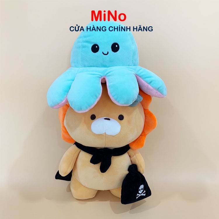 Gấu Bông Sư Tử Hải Tặc Cao Cấp 25cm MINO STORE