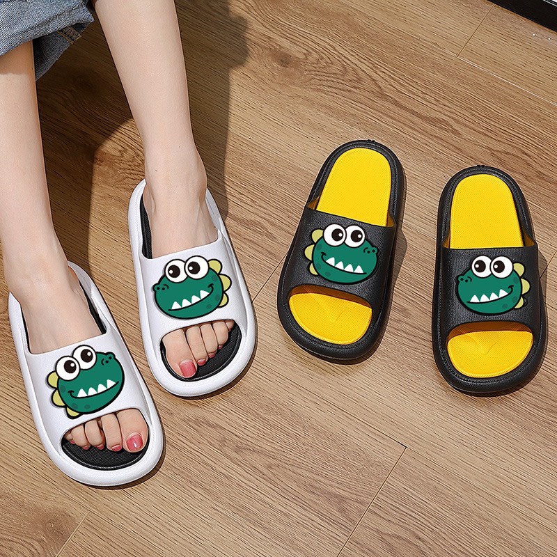 Dép nam nữ khủng long xanh trắng ngộ nghĩnh siêu kute 2022