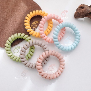 Set 2 ây cột tóc lò xo nhỏ màu pastel