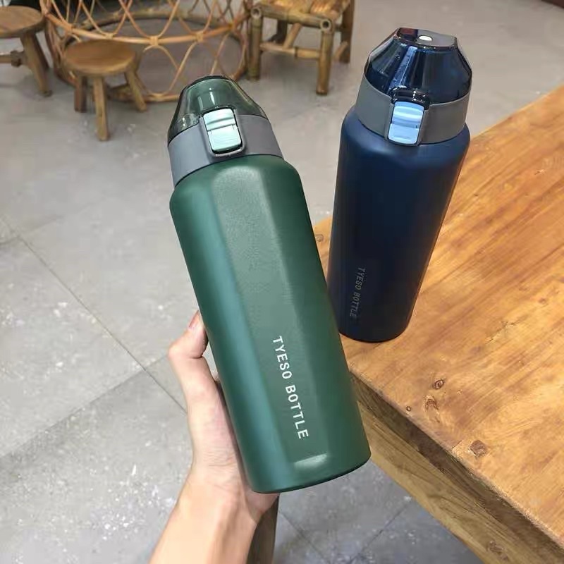 Bình Giữ Nhiệt Tyeso 600ML Inox Siêu Dày