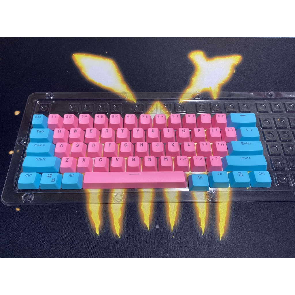 RK 61 Keycaps PBT Chất liệu OEM Các keycaps cao cấp, có đèn nền Bàn phím cơ hai màu có keycaps