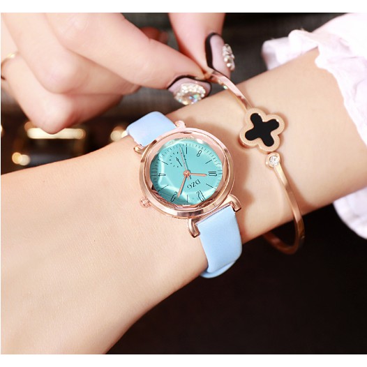 ĐỒNG HỒ NỮ DÂY DA DZG MẶT 3D LA MÃ 338 THỜI TRANG SIÊU ĐẸP | BigBuy360 - bigbuy360.vn