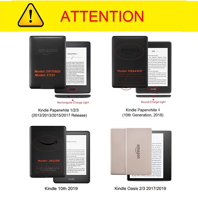 Bao da máy tính bảng cứng thông minh cho Kindle Paperwhite 10th Kindle Paperwhite 4/3/2