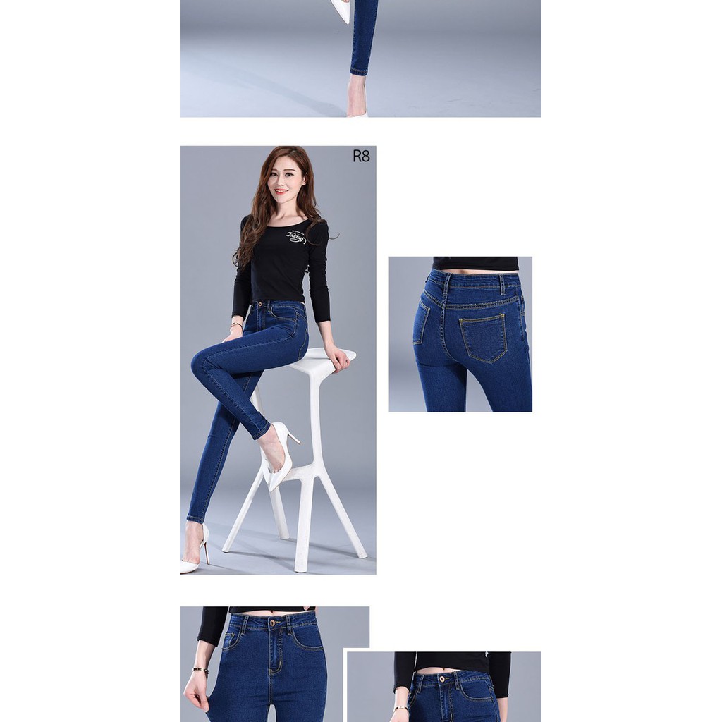 Quần Jean Nữ Trơn Cao Cấp Ôm Dáng Wast VNXK Hàng Đầu MS 014 Đen MS 453 Xanh Cao Cấp Teen Group 2 | BigBuy360 - bigbuy360.vn