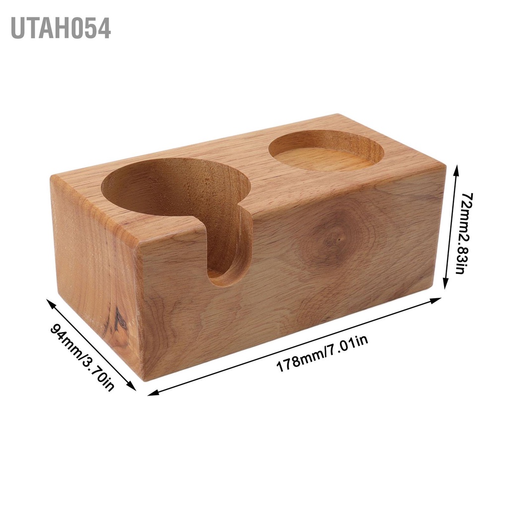 [Hàng HOT] Giá Đỡ Tamper pha cà phê - Đế Nén Cà Phê Bằng Gỗ Tiện Dụng【Utah054】