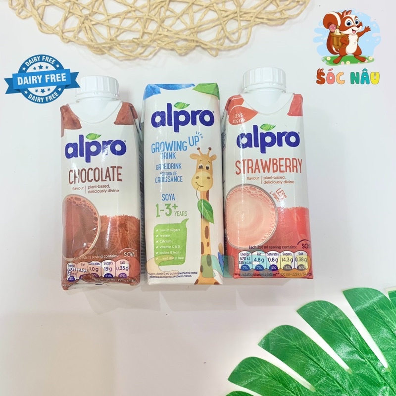 Sữa Đậu Nành Alpro Không Chứa Sữa Cho Bé Dị Ứng Đạm Bò Từ 1 Tuổi