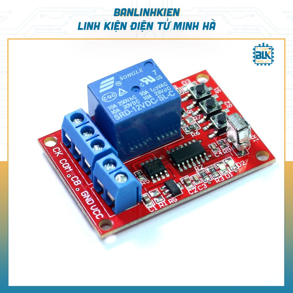 Mô Đun Module Thu Hồng Ngoại Tự Học 1 Relay 12V